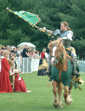 Sir Robert Parades his colors